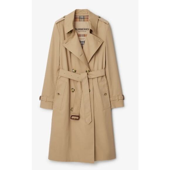 Women's Burberry, England Chelsea trench coat size 8 made in England. NWT. - Picture 1 of 16
